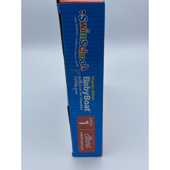 Swim School Baby Boat Level 1 Sharkie Glitter 32 Inch 6-18 Months Learn Swimming - Picture 10 of 16